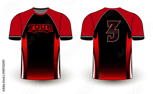 All sports player jersey design with an elegant edgy and wild look. Sports gear template mockup perfect fit for all sports. The designs that go on casual wear, shirts, fashion apparel, and all kind 