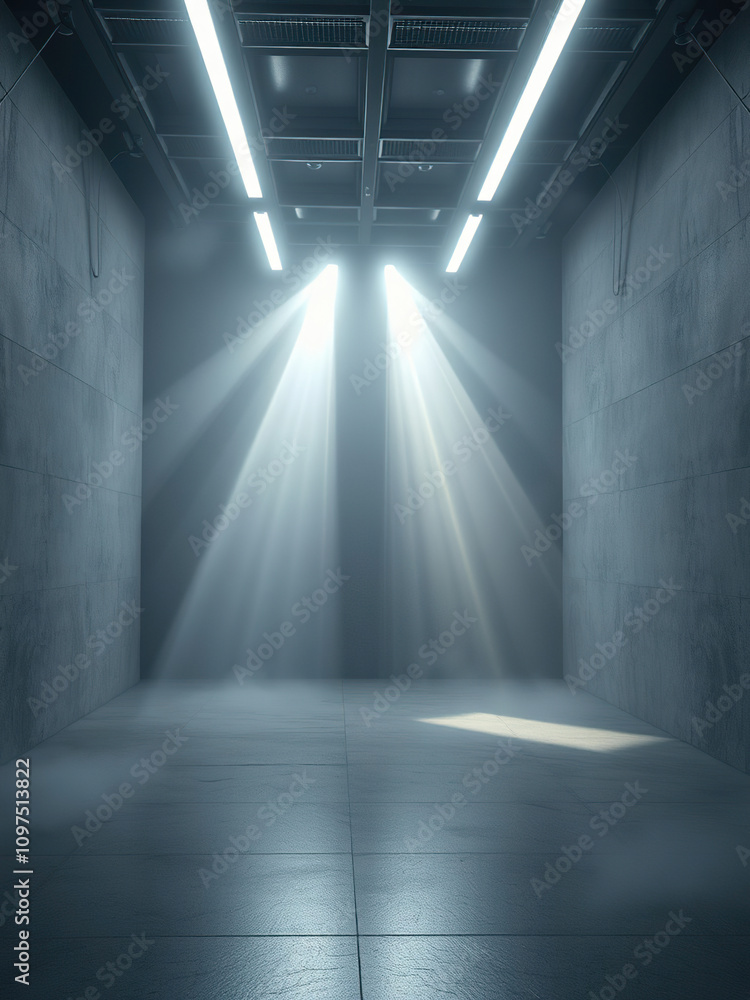 High Contrast Gray Background with Bright Light Installation, high contrast, modern presentation High Contrast Gray Background with Bright Light Installation, high contrast, modern presentation