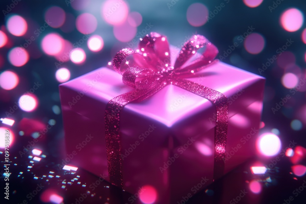 Pink Gift Box with Bow Pink Gift Box with Bow
