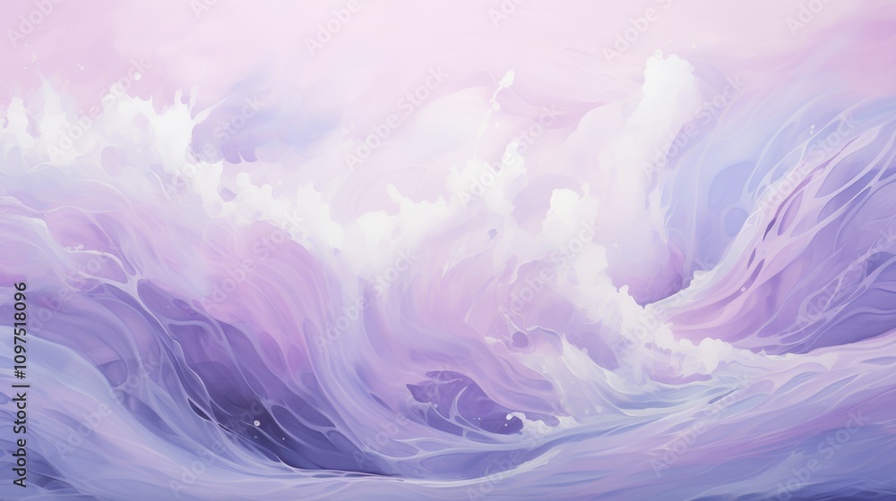 Obraz premium Abstract fluid wave in pastel shades for creative and modern design use