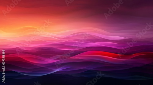 Abstract colorful wave patterns in pink hues