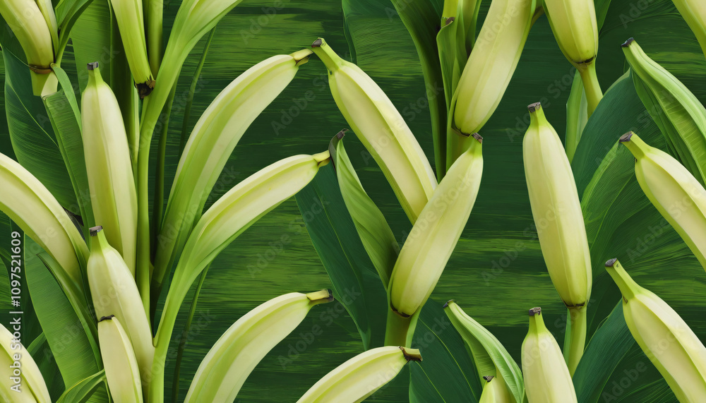 green bananas on the tree green bananas on the tree
