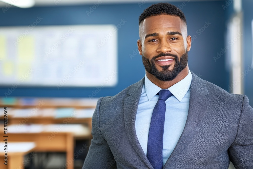 A parent-teacher meeting where a parent is asking questions about their child’s progress, with a classroom setting in the background A parent-teacher meeting where a parent is asking questions about their child’s progress, with a classroom setting in the background