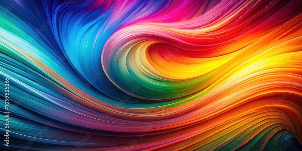 Abstract vibrant swirl of colorful flowing lines creating a dynamic and energetic visual pattern Abstract vibrant swirl of colorful flowing lines creating a dynamic and energetic visual pattern