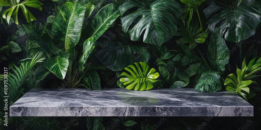 Desk with plant Desk with plant