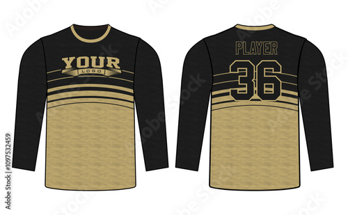 All sports player jersey design with an elegant edgy and wild look. Sports gear template mockup perfect fit for all sports. The designs that go on casual wear, shirts, fashion apparel, and all kind 