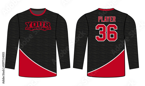 All sports player jersey design with an elegant edgy and wild look. Sports gear template mockup perfect fit for all sports. The designs that go on casual wear, shirts, fashion apparel, and all kind 