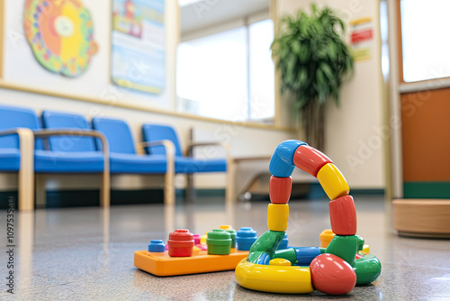 Wallpaper Mural Children’s play area in a doctor’s waiting room with colorful toys Torontodigital.ca