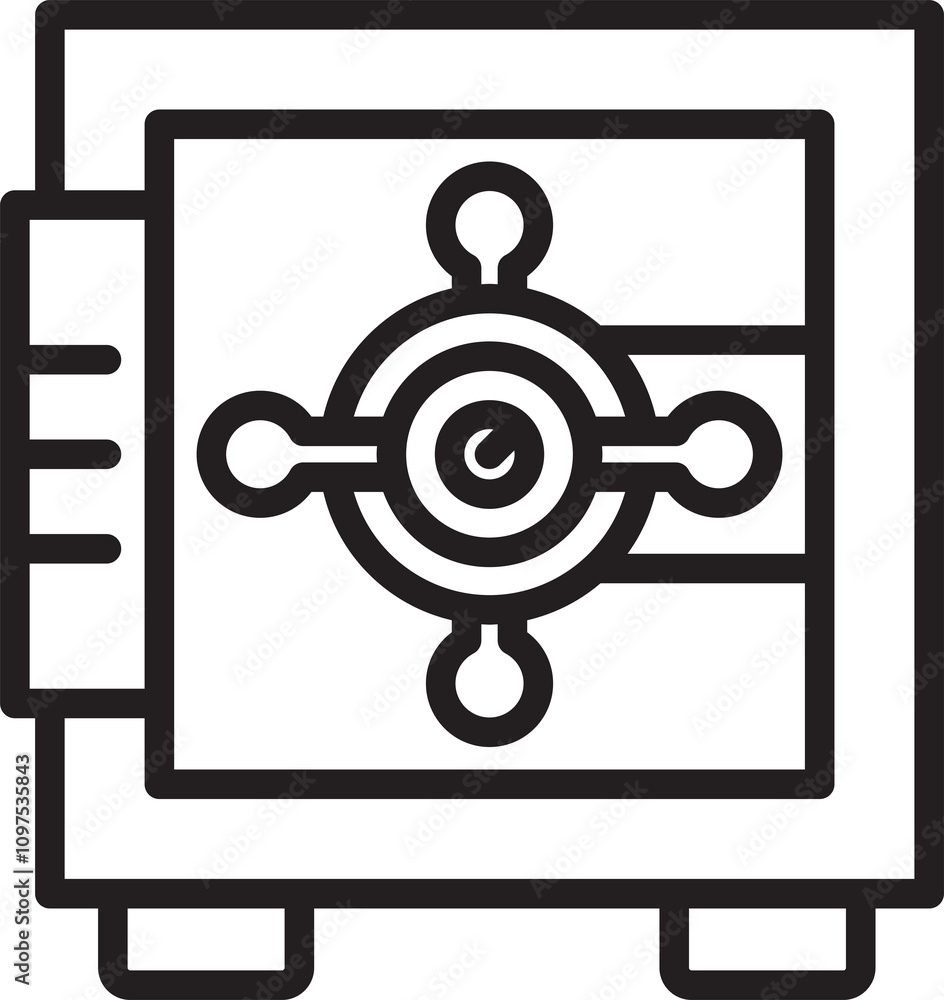 Money Safe Line Icon
Money Safe Line Icon