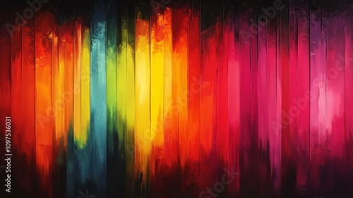 Explore an abstract burst of vibrant colors