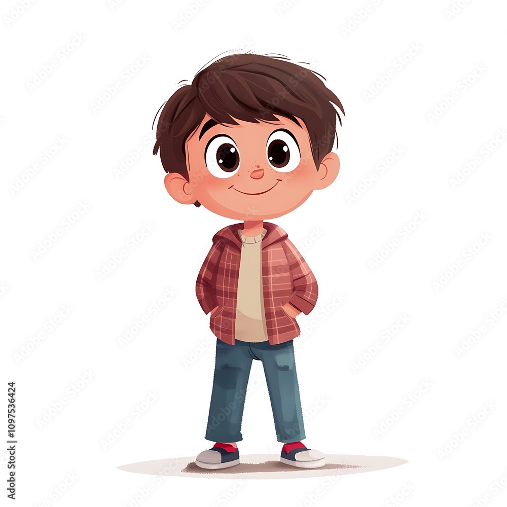 a cute cartoon illustration on white background a cute cartoon illustration on white background
