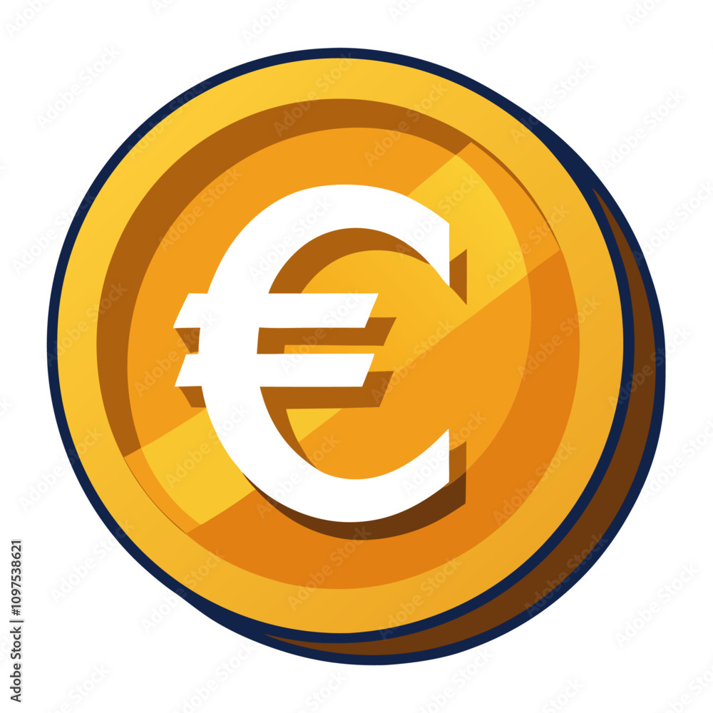 euro coin clipart cartoon Illustration drawing euro coin clipart cartoon Illustration drawing