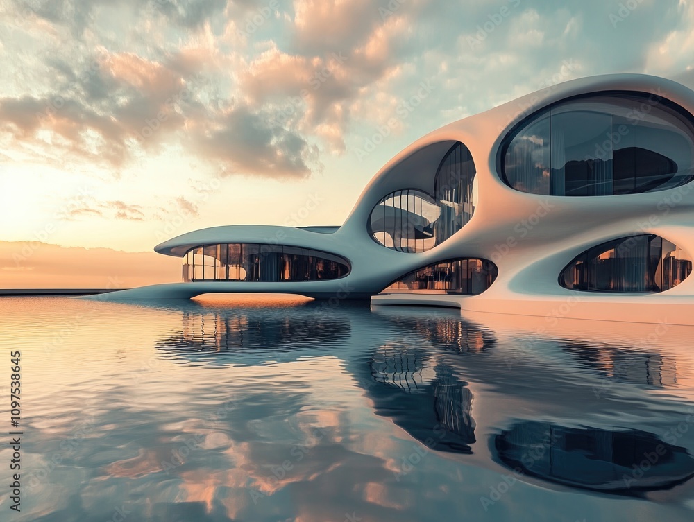 Coastal futuristic dwelling Coastal futuristic dwelling