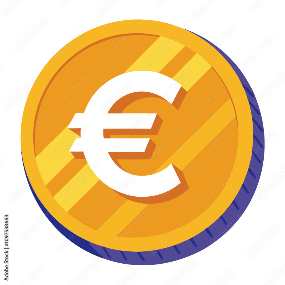 euro coin clipart cartoon Illustration drawing euro coin clipart cartoon Illustration drawing