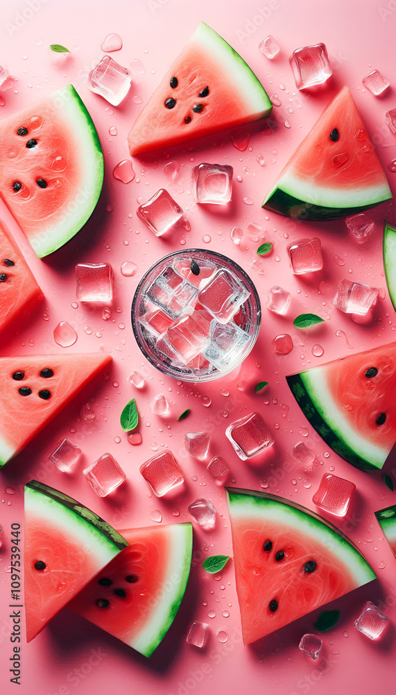 slices of watermelon slices of watermelon