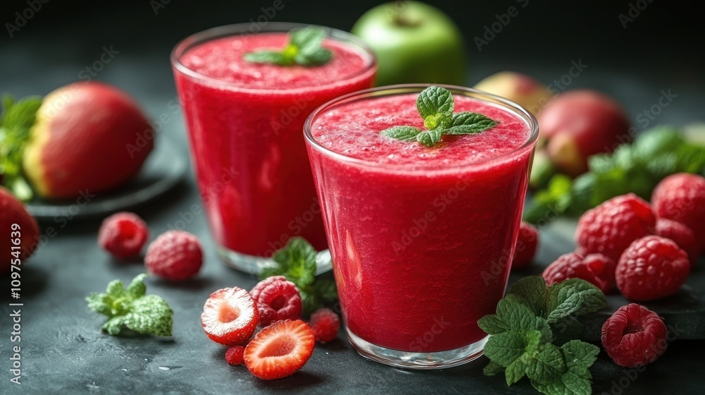Delicious Raspberry and Strawberry Smoothie Recipe Delicious Raspberry and Strawberry Smoothie Recipe