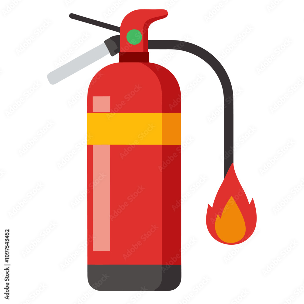 Obraz premium fire extinguisher clipart cartoon Illustration drawing