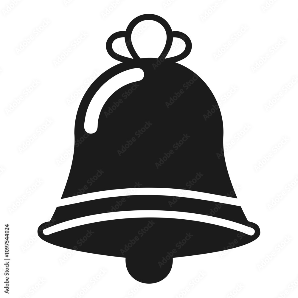 Christmas bell black silhouette vector illustration Isolated on a transparent Background Christmas bell black silhouette vector illustration Isolated on a transparent Background