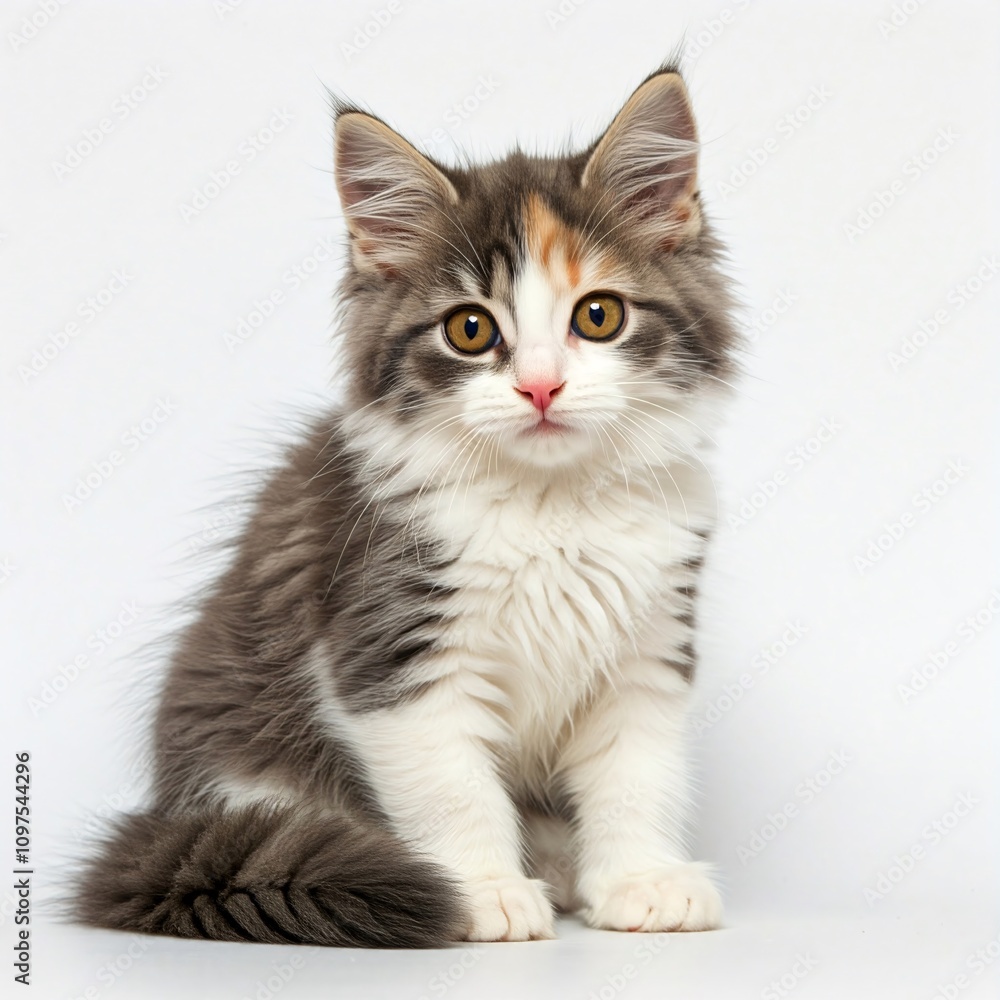 kitten is sitting with a cute look kitten is sitting with a cute look