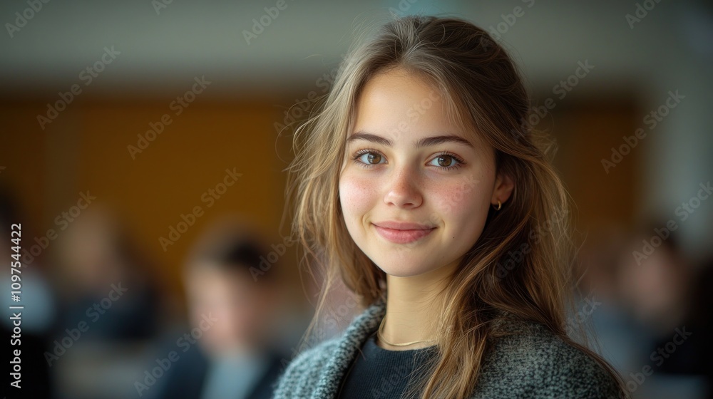 Portrait of a Smiling Young Woman Portrait of a Smiling Young Woman