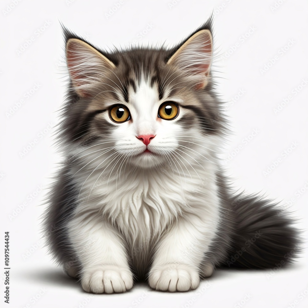 kitten is sitting with a cute look kitten is sitting with a cute look