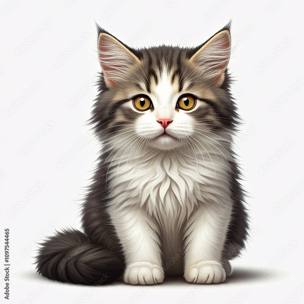 kitten is sitting with a cute look kitten is sitting with a cute look
