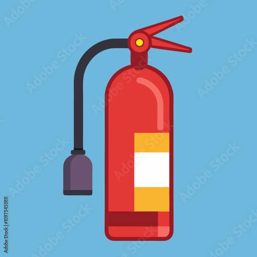 fire extinguisher isolated clipart cartoon Illustration drawing