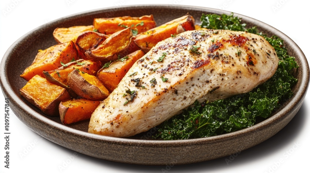 Chicken and Vegetables Plate Chicken and Vegetables Plate