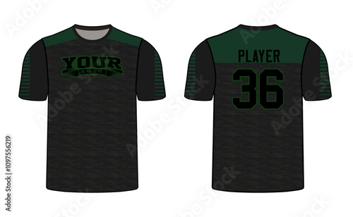 All sports player jersey design with an elegant edgy and wild look. Sports gear template mockup perfect fit for all sports. The designs that go on casual wear, shirts, fashion apparel, and all kind 