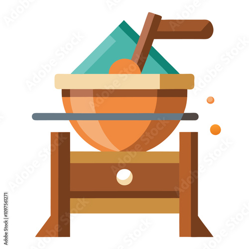 food mill clipart cartoon Illustration drawing