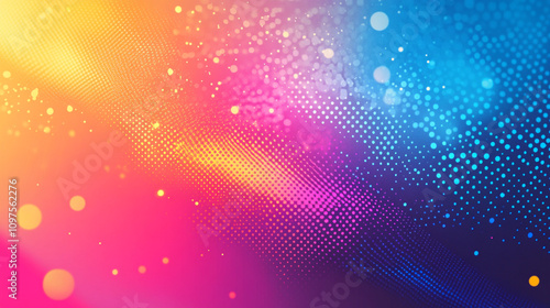 Colorful abstract background with vibrant gradients and bokeh effects for design projects