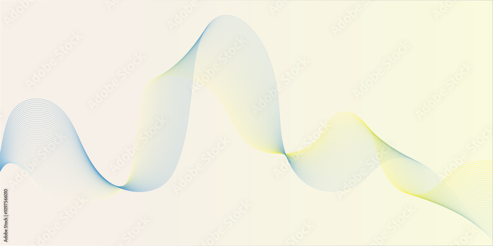 Fototapeta premium A colorfull webline and valleys is featured in an abstract background illustration