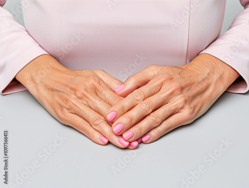 Close-up of Hands with Well-Healed Scars