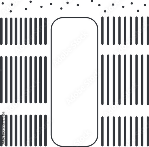 The texture consists of dots, vertical lines and a frame in the middle of the canvas.