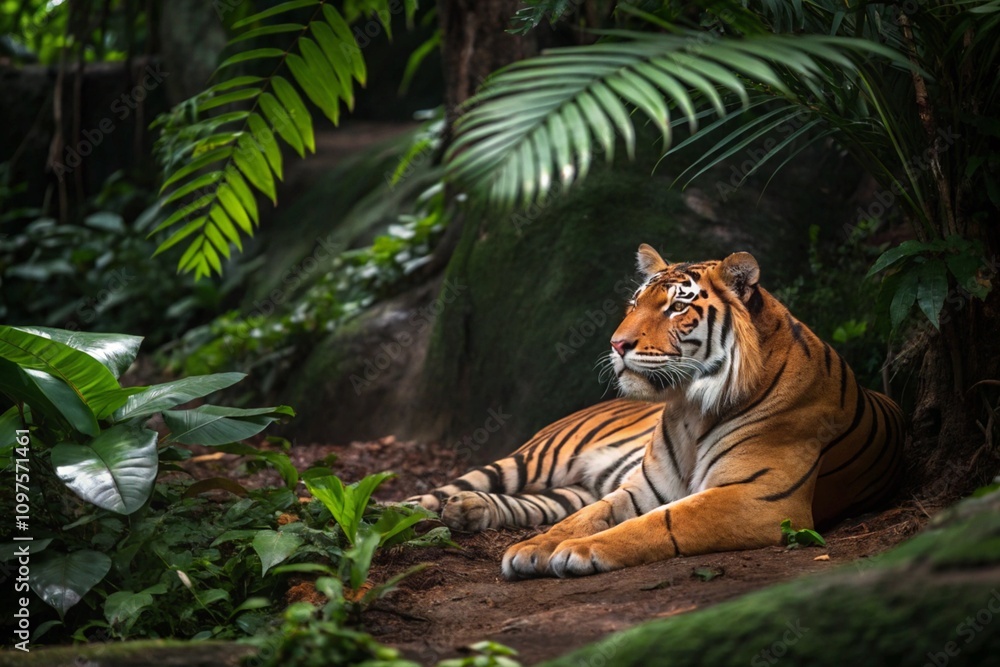 Fototapeta premium Tiger in the jungle