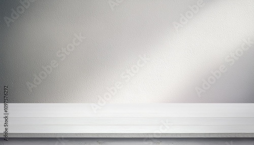 Wallpaper Mural Soft lighting and a textured gray wall highlight the natural beauty of this wooden table top Torontodigital.ca