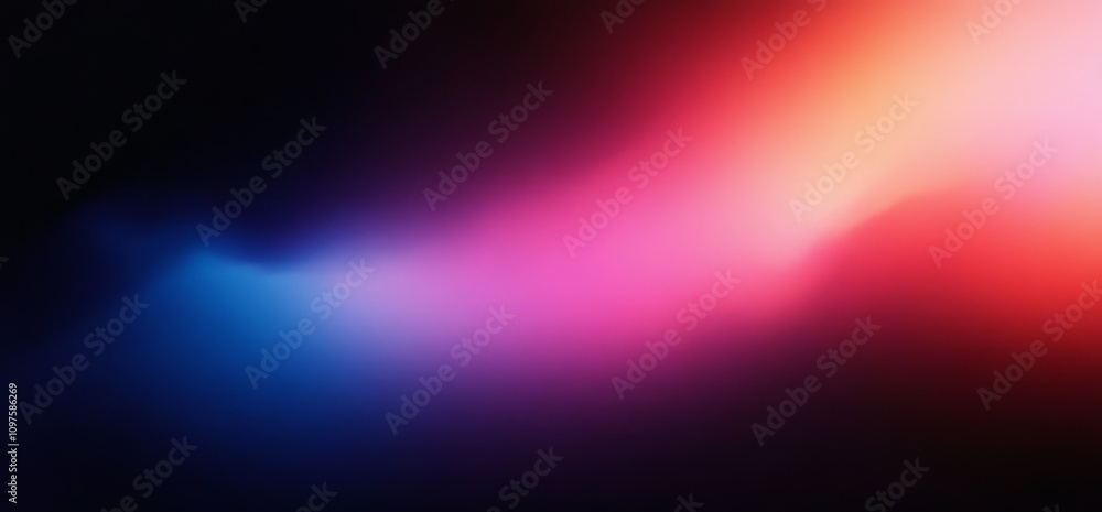 Fototapeta premium Vibrant Abstract Digital Painting Smooth Color Gradient Deep Blue to Bright Pink Ethereal Background