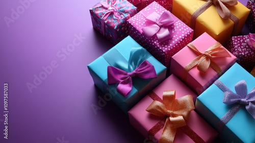 A Colorful Collection of Wrapped Gifts