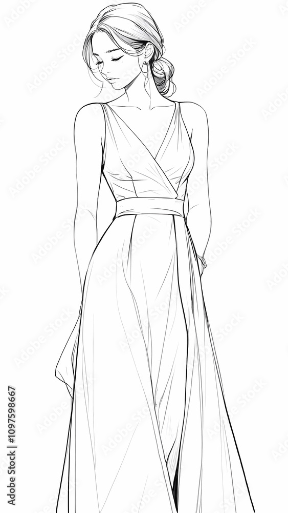 Detailed Portrait of a Woman in Pencil Art Style Pencil Sketch Detailed Portrait of a Woman in Pencil Art Style Pencil Sketch