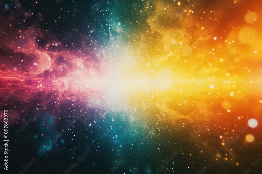 Obraz premium Colorful Space Background