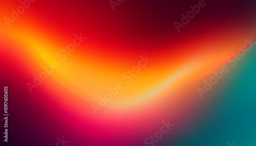 Vibrant Gradient Color Flow Abstract Art Smooth Background Red Orange Yellow Green Blue photo