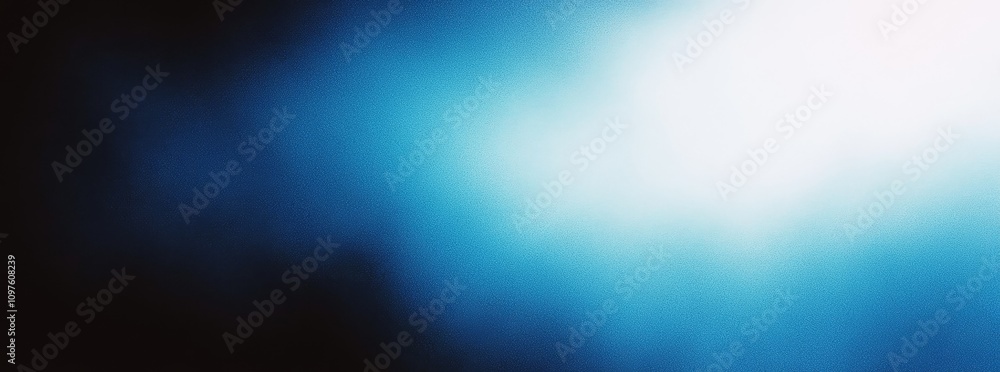 Obraz premium Blue Gradient Background Grainy Texture Smooth Light Dark Abstract Design