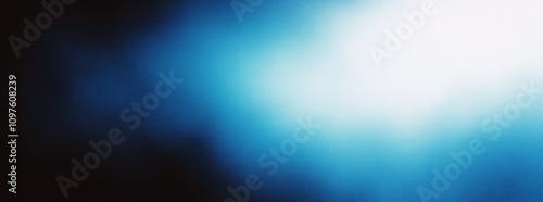 Blue Gradient Background Grainy Texture Smooth Light Dark Abstract Design