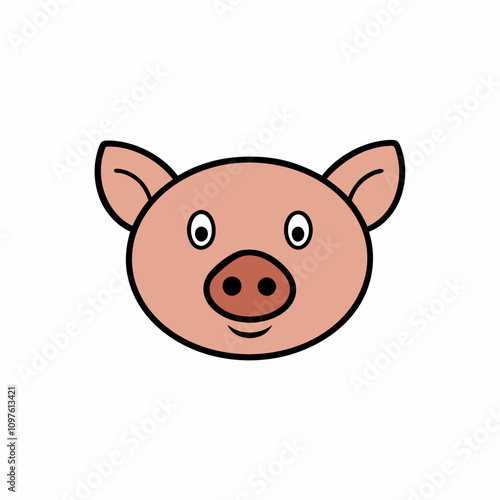 pig, animal, cartoon, farm, piglet, pink, illustration, piggy, vector, pork, cute, baby, mammal, isolated, bank, icon, character, swine, drawing, fun, piggy bank, head, art, hog, toy