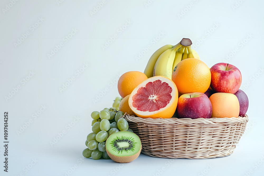 Realistic Composition of Vibrant Fruits Realistic Composition of Vibrant Fruits