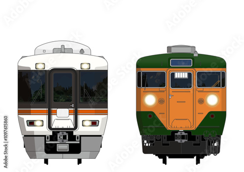 静岡の列車No.4_373系 / 111系_Japanese Railroad Cars in "Shizuoka"