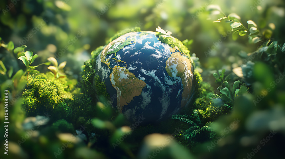 Forest Frame Earth Day background Forest Frame Earth Day background