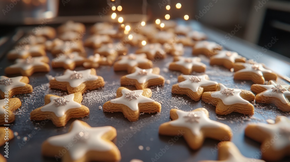 Baking christmas cookies Baking christmas cookies