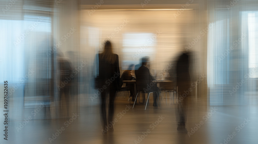 Business professionals interacting in an office environment during the day Business professionals interacting in an office environment during the day