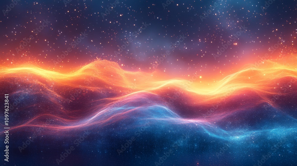 Explore an ethereal cosmic dreamscape with radiant Explore an ethereal cosmic dreamscape with radiant